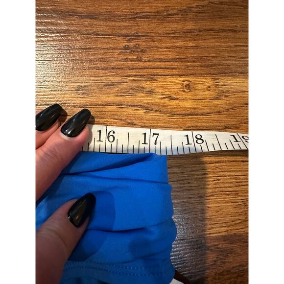 La Blanca Women's Island Goddess Shirred Bikini Bottom Blues Size 14 NWT - Picture 7 of 8